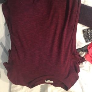 A dark red maroon blouse